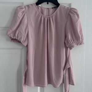 Express Pink Puff Sleeve Top